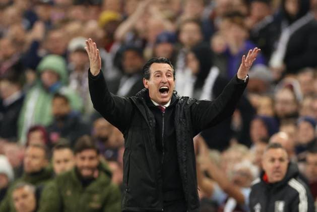 Unai Emery Manager of Aston Villa Aston Villa v Paris Saint-Germain, UEFA Champions League, Quarter-Finals, 2nd Leg, Football, Villa Park, Birmingham, UK - 15 Apr 2025 EDITORIAL USE ONLY No use with unauthorised audio, video, data, fixture lists, club league logos or live services. Online in-match use limited to 120 images, no video emulation. No use in betting, games or single club league player publications. Copyright: xRyanxBrowne Shutterstockx 15253922fa