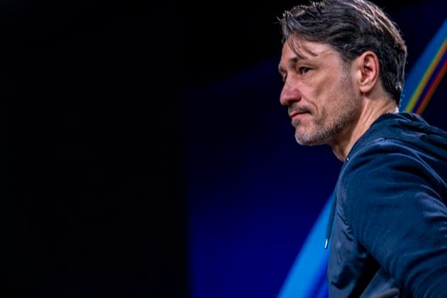 15.04.2025, Borussia Dortmund vs. FC Barcelona, Barca UEFA Champions League, Viertelfinale, Rückspiel: Dortmunds Trainer Niko Kovac spricht während der Pressekonferenz. Wichtiger Hinweis: Gemaess den Vorgaben der UEFA ist es untersagt, in dem Stadion und oder vom Spiel angefertigte Fotoaufnahmen in Form von Sequenzbildern und oder videoaehnlichen Fotostrecken zu verwerten bzw. verwerten zu lassen. Copyright: xDavidxInderliedx