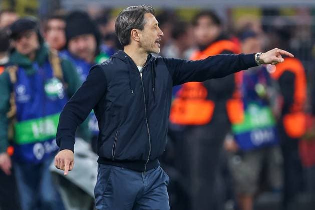 15.04.2025, Fußball, UEFA Champions League, Borussia Dortmund - FC Barcelona, Barca BVB Stadion, Viertelfinale, Saison 2024 2025: Trainer Niko Kovac (Cheftrainer BVB) Regulations prohibit any use of photographs as image sequences and or quasi-video. Nordrhein-Westfalen Deutschland