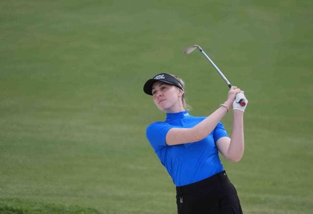 Sport Bilder des Tages April 15, 2025: LPGA_ OLIVIA COWAN, professional golfer from Germany at the JM Eagle LA Championship 2025, El Caballero Country Club, Tarzana, CA, USA, April 15, 2025...Credit Image cr ZUMA Press - ZUMAmt3_ 20250415_zaf_mt3_006 Copyright: xScottxMitchellx
