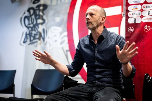 15.04.2025 - 1. FC Nürnberg Nuernberg FCN Club - Medientermin Pressetermin - Jubiläum 125 Jahre 1. FC Nürnberg - Präsentation Aktivitäten - ThHa - xthxhax - Niels Rossow ( Vorstand Strategie & Marketing 1. FC Nürnberg FCN )