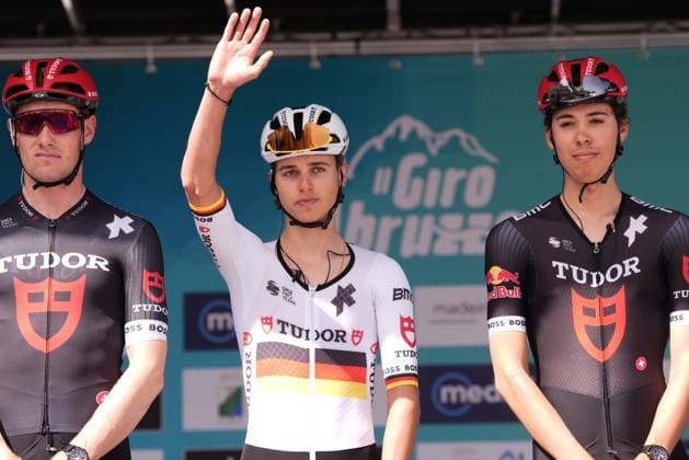 Team Tudor Pro Cycling Team during the Giro d™Abruzzo, stage from Tocco da Casauria to Penne (138 km) - Abruzzo - Wednesday, April 16, 2025. - cycling .  Copyright: xMassimoxPaolonex xLaPressex