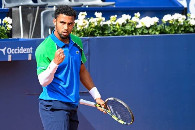 Arthur Fils durino match against Pedro Martinez on the Barcelona Open Banc Sabadell tennis tournament at the Real Club de Tenis de Barcelona in Barcelona, Spain  Copyright: xAndreaxRosito IPAxSportx xipa-agency.netx xx IPA_56558943 IPA_Agency_IPA56558943