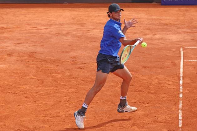 Luciano Darderi (ITA) spielt gegen Miomir Kecmanovic Tennis BMW Open by Bitpanda ATP, Tennis Herren 500 München 16.04.2025 FOTO: Mladen Lackovic LakoPress