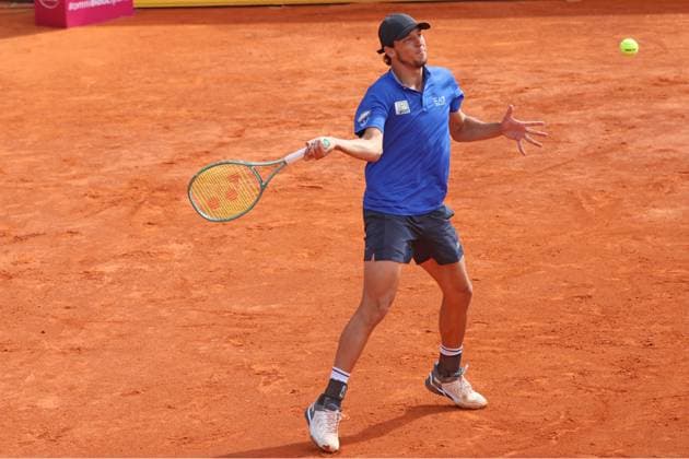 Luciano Darderi (ITA) spielt gegen Miomir Kecmanovic Tennis BMW Open by Bitpanda ATP, Tennis Herren 500 München 16.04.2025 FOTO: Mladen Lackovic LakoPress