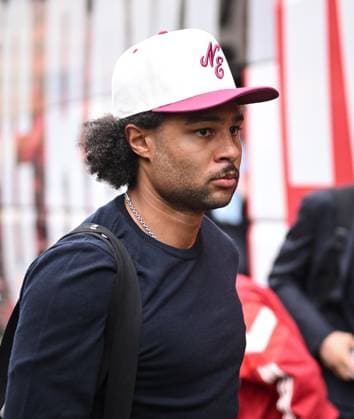 FUSSBALL CHAMPIONS LEAGUE SAISON 2024 2025 Viertelfinal Rueckspiel Inter Mailand - FC Bayern Muenchen 15.04.2025 Ankunft FC Bayern Muenchen am Mannschaftshotel in Mailand, Serge Gnabry