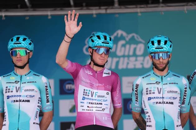 The ryder Vf Group Bardianicsf-Faizane during the Giro d™Abruzzo, stage from Tocco da Casauria to Penne (138 km) - Abruzzo - Wednesday, April 16, 2025. - cycling .  Copyright: xMassimoxPaolonex xLaPressex