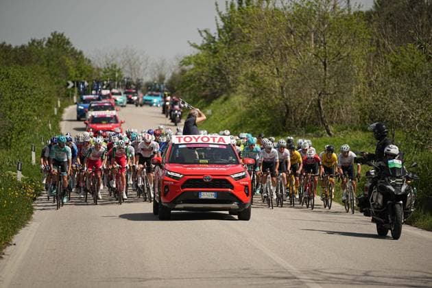 during the Giro d™Abruzzo, stage from Tocco da Casauria to Penne (138 km) - Abruzzo - Wednesday, April 16, 2025. - cycling .  Copyright: x(PhotoxbyxAlessandroxGarofalox Lx