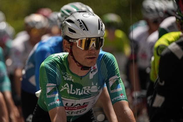 Covi Alessandro Of Uae Team Emirates Xrg during the Giro d™Abruzzo, stage from Tocco da Casauria to Penne (138 km) - Abruzzo - Wednesday, April 16, 2025. - cycling .  Copyright: xMarcoxAlpozzi LaPressex