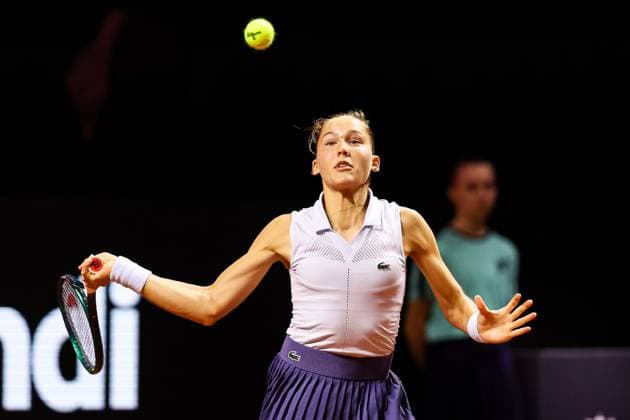 Im Bild Erika Andreeva Mirra Andreeva vs Erika Andreeva GER, Porsche Tennis Grand Prix GP Stuttgart 2025, WTA500, 16.04.2025 GER, Porsche Tennis Grand Prix GP Stuttgart 2025, WTA500, 16.04.2025 Stuttgart Copyright: xEibner-Pressefoto RogerxBuerkex EP