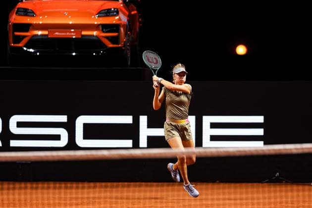 Im Bild Magdalena Frech Magdalena Frech POL vs Sara Errani ITA GER, Porsche Tennis Grand Prix GP Stuttgart 2025, WTA500, 16.04.2025 GER, Porsche Tennis Grand Prix GP Stuttgart 2025, WTA500, 16.04.2025 Stuttgart Copyright: xEibner-Pressefoto RogerxBuerkex EP
