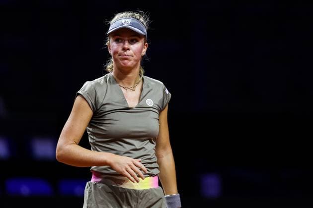 Im Bild Magdalena Frech Magdalena Frech POL vs Sara Errani ITA GER, Porsche Tennis Grand Prix GP Stuttgart 2025, WTA500, 16.04.2025 GER, Porsche Tennis Grand Prix GP Stuttgart 2025, WTA500, 16.04.2025 Stuttgart Copyright: xEibner-Pressefoto RogerxBuerkex EP