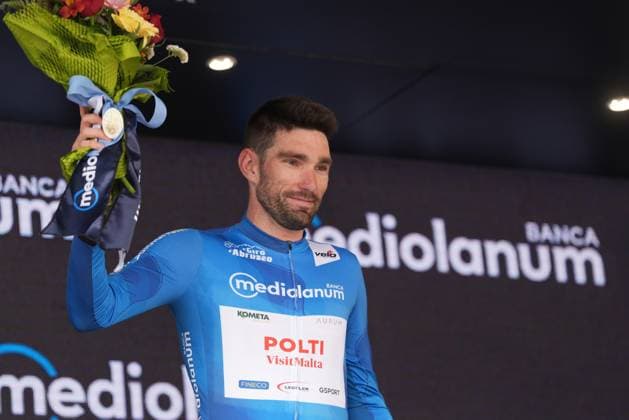 Zoccarato Samuele Of Team Polti Visitmalta during the Giro d™Abruzzo, stage from Tocco da Casauria to Penne (138 km) - Abruzzo, Italy- Wednesday, April 16, 2025. - cycling .  Copyright: xMassimoxPaolone LaPressex
