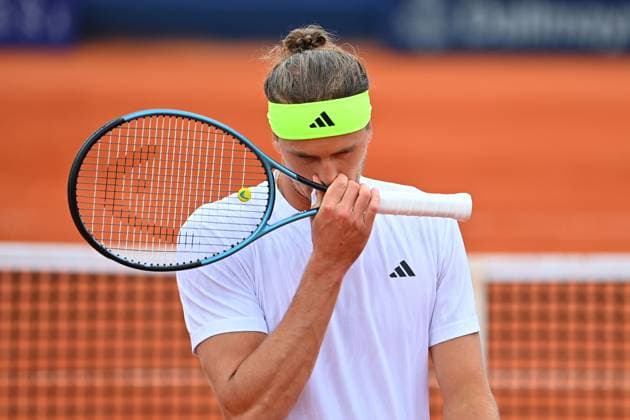 Alexander ZVEREV (GER), skeptisch, Aktion,Einzelbild,angeschnittenes Einzelmotiv,Halbfigur,halbe Figur. Tennis BMW Open 2025 vom 12.04.-20.04. 2025 Â