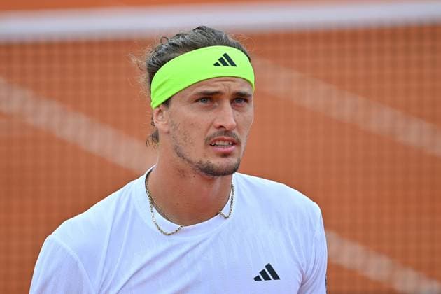Alexander ZVEREV (GER), Aktion,Einzelbild,angeschnittenes Einzelmotiv,Halbfigur,halbe Figur. Tennis BMW Open 2025 vom 12.04.-20.04. 2025 Â