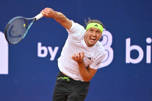 Sport Bilder des Tages Alexander ZVEREV (GER), Aktion,Einzelbild,angeschnittenes Einzelmotiv,Halbfigur,halbe Figur. Tennis BMW Open 2025 vom 12.04.-20.04. 2025 Â
