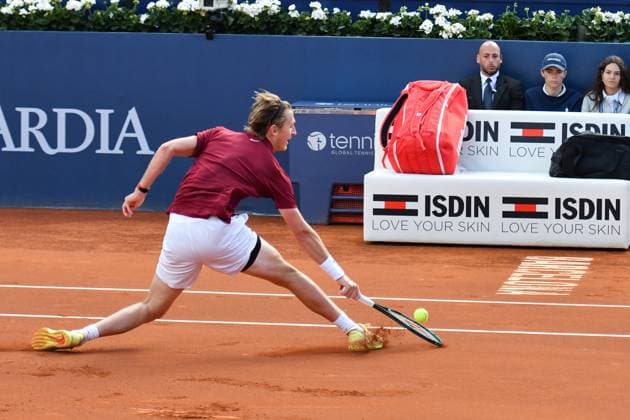 TENNIS - Internazionali di Tennis - Barcelona Open 2025 Sebastian Korda during of the Barcelona Open Banc Sabadell at Real Club De Tenis Barcelona, Spain Barcelona Spain  Copyright: xIPAxSport ABACAx