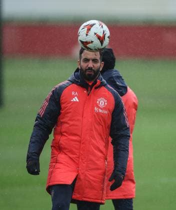 Manchester United, ManU Europa League Training, Carrington, Manchester Manchester United Europa League Training, Carrington, Manchester. 16 04 2025  Copyright: xBradleyxOrmesherx NINTCHDBPICT000987695250