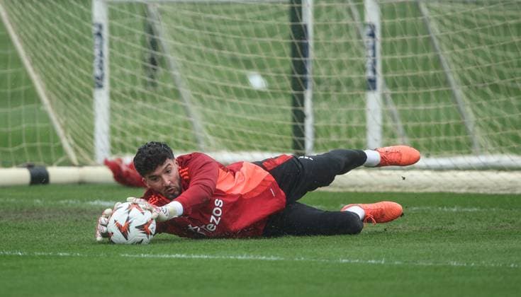 Manchester United, ManU Europa League Training, Carrington, Manchester Manchester United Europa League Training, Carrington, Manchester. 16 04 2025  Copyright: xBradleyxOrmesherx NINTCHDBPICT000987695366