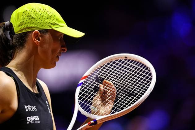 im Bild Iga Swiatek Jana Fett CRO vs Iga Swiatek POL GER, Porsche Tennis Grand Prix GP Stuttgart 2025, WTA500, 16.04.2025 GER, Porsche Tennis Grand Prix GP Stuttgart 2025, WTA500, 16.04.2025 Stuttgart Copyright: xEibner-Pressefoto RogerxBuerkex EP