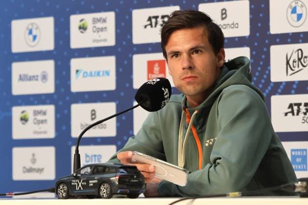 Daniel Altmaier (GER) Pressekonferenz, Portraet, Portrait, Tennis BMW Open by Bitpanda ATP, Tennis Herren 500 München 16.04.2025 FOTO: Mladen Lackovic LakoPress
