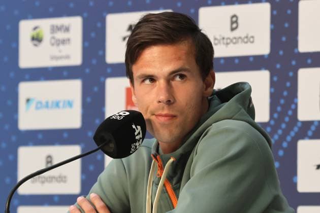 Daniel Altmaier (GER) Pressekonferenz, Portraet, Portrait, Tennis BMW Open by Bitpanda ATP, Tennis Herren 500 München 16.04.2025 FOTO: Mladen Lackovic LakoPress