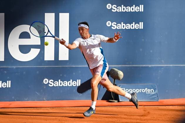 Camper Ruud during of the Barcelona Open Banc Sabadell at Real Club De Tenis Barcelona, Spain  Copyright: xAndreaxRosito IPAxSportx xipa-agency.netx xx IPA_56569595 IPA_Agency_IPA56569595