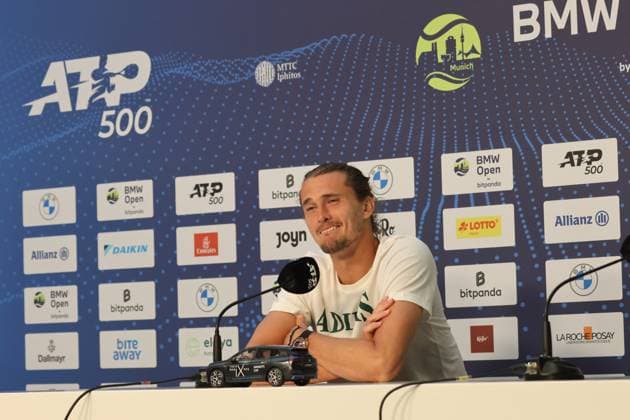 Alexander Zverev (GER) Pressekonferenz, Portraet, Portrait, Tennis BMW Open by Bitpanda ATP, Tennis Herren 500 München 16.04.2025 FOTO: Mladen Lackovic LakoPress