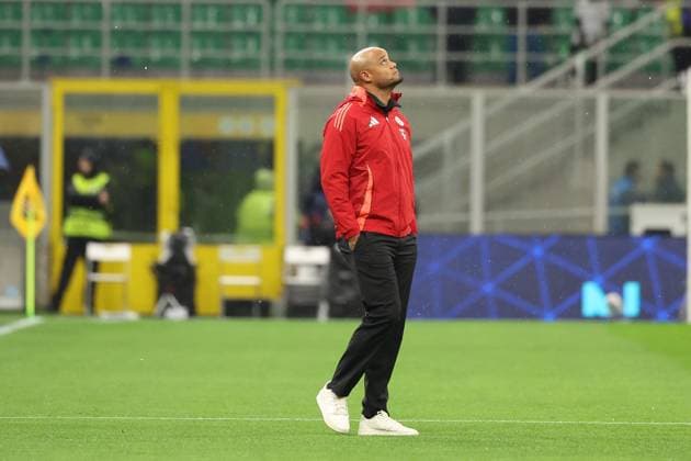 Chef-Trainer Vincent Kompany (FC Bayern Muenchen), Inter Mailand vs. FC Bayern Muenchen, Fussball, Champions League, Viertelfinale, Rueckspiel, 16.04.2025 Mailand Lombardei Italien