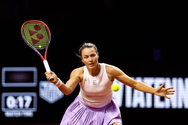 im Bild Tatjana Maria Tatjana Maria GER vs Ella Seidel GER GER, Porsche Tennis Grand Prix GP Stuttgart 2025, WTA500, 16.04.2025 GER, Porsche Tennis Grand Prix GP Stuttgart 2025, WTA500, 16.04.2025 Stuttgart Copyright: xEibner-Pressefoto RogerxBuerkex EP