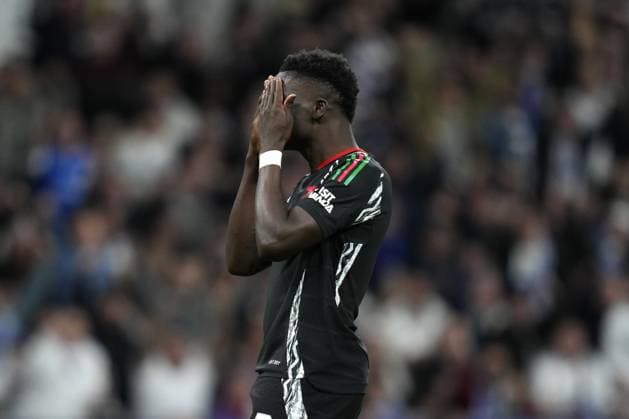 Cc Madrid 16 04 2025 - Champions League Real Madrid-Arsenal foto Cesar Cebolla Image nella foto: Bukayo Saka 