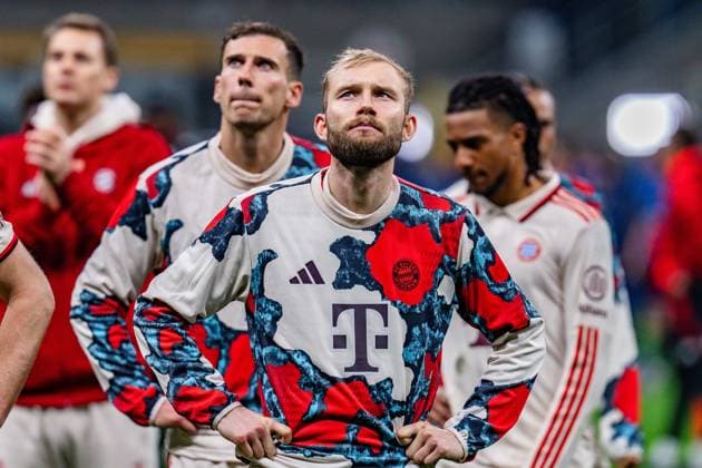 Konrad Laimer (FC Bayern Muenchen, 27) unzufrieden genervt unglücklich traurig Copyright: xBahhoxKarax