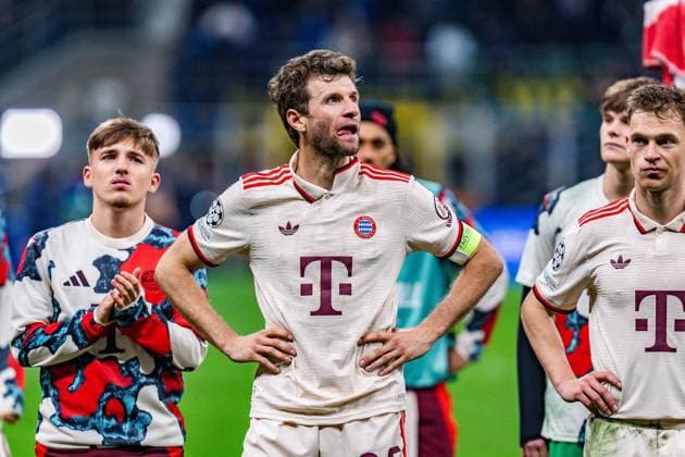 Thomas Müller (FC Bayern Muenchen, 25) unzufrieden genervt unglücklich traurig Copyright: xBahhoxKarax