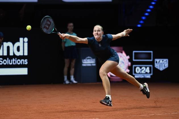 Porsche Tennis Grand Prix 2025 in Stuttgart, 16.04.2025 Mirra Andreeva (RUS) Porsche Tennis Grand Prix 2025