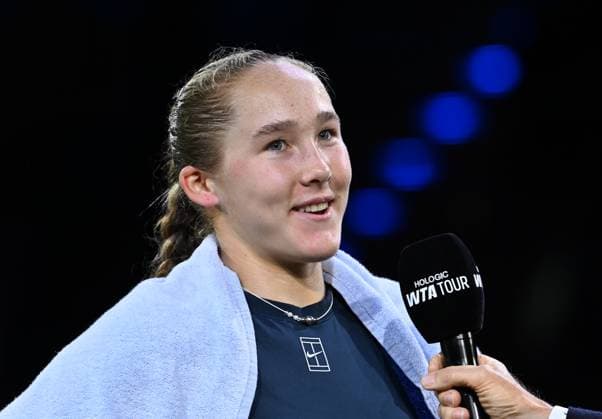 Porsche Tennis Grand Prix 2025 in Stuttgart, 16.04.2025 Mirra Andreeva (RUS) Porsche Tennis Grand Prix 2025