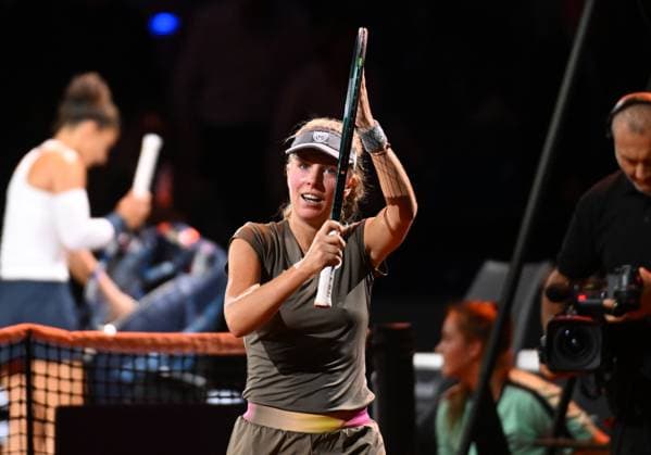 Porsche Tennis Grand Prix 2025 in Stuttgart, 16.04.2025 Magdalena Frech (POL) Porsche Tennis Grand Prix 2025