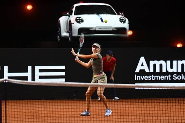 Porsche Tennis Grand Prix 2025 in Stuttgart, 16.04.2025 Magdalena Frech (POL) Porsche Tennis Grand Prix 2025