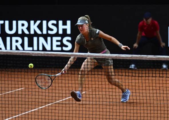 Porsche Tennis Grand Prix 2025 in Stuttgart, 16.04.2025 Magdalena Frech (POL) Porsche Tennis Grand Prix 2025