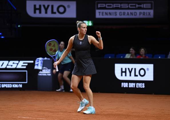 Porsche Tennis Grand Prix 2025 in Stuttgart, 16.04.2025 Elise Mertens (BEL) Porsche Tennis Grand Prix 2025