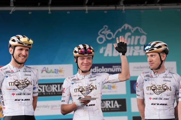 MILITELLO Jacopo during the Giro d™Abruzzo, stage 3 from San Demetrio ne Vestini to Roccaraso (Aremogna) (160 km) - Abruzzo - Thursday, April 17, 2025. - cycling .  Copyright: xMassimoxPaolone LaPressex
