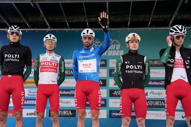 ZOCCARATO Samuele during the Giro d™Abruzzo, stage 3 from San Demetrio ne Vestini to Roccaraso (Aremogna) (160 km) - Abruzzo - Thursday, April 17, 2025. - cycling .  Copyright: xMassimoxPaolone LaPressex