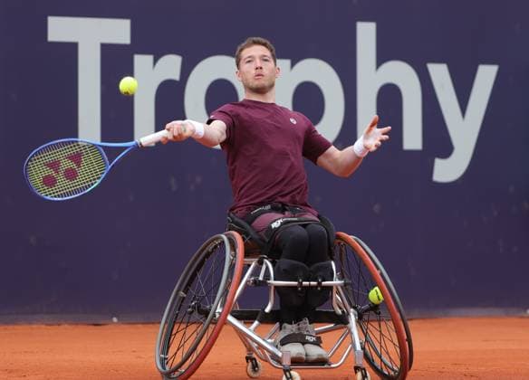 17.04.2025, BMW Open MTTC Iphitos ATP, Tennis Herren Tour 500, Muenchen, Tennis, im Bild: Alfie Hewett (GBR)