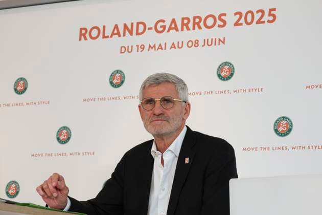 Tennis, French Open in Paris, Pressetermin TENNIS : Conference de presse Roland Garros 2025- 17 04 2025 Amelie Mauresmo et Gilles Moretton ParisFrance  Copyright: xMichtofx