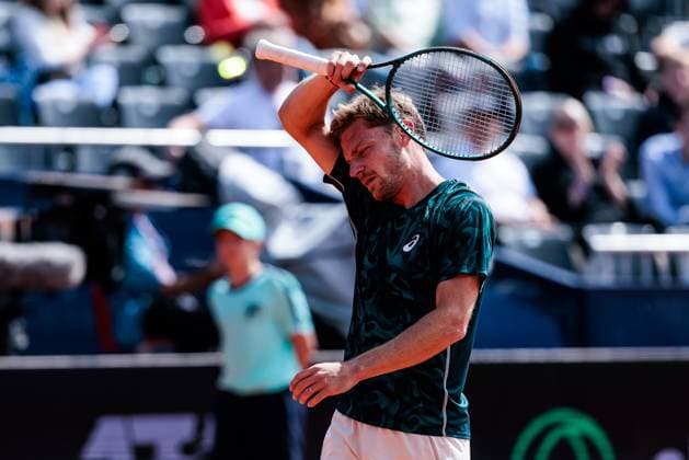 BMW Open München ATP, Tennis Herren 500; 17.04.2025 David Goffin (Belgien) im Match gegen Mariano Navone (Argentinien) BMW Open by Bitpanda München ATP 500: Tag 6, München, MTTC Iphitos am 17.04.2025 Copyright: xBEAUTIFULxSPORTS Wunderlx