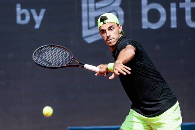 BMW Open München ATP, Tennis Herren 500; 17.04.2025 Francisco Cerundolo (Argentinien) im Match gegen Alexander Shevchenko (Kazachstan) BMW Open by Bitpanda München ATP 500: Tag 6, München, MTTC Iphitos am 17.04.2025 Copyright: xBEAUTIFULxSPORTS Wunderlx