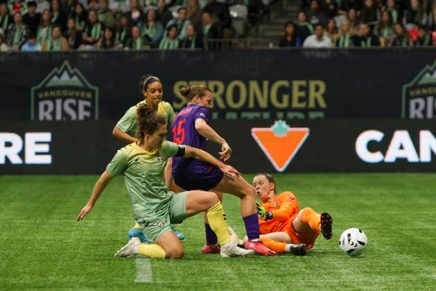 Vancouver Rise vs Calgary Wild : Northern Super League(NSL) VANCOUVER, BC - APRIL 16: Inaugural game of the Northern Super League(NSL) is a top-division professional women s soccer league in Canada first game between Vancouver Rise and Calgary Wild at BC Place Stadium in Vancouver, Canada, on April 19, {2025}. (Photo by Tomaz Jr Pximages) Vancouver BC Place Stadium Vancouver, BC Canada Copyright: xTomazxJr Pximagesx