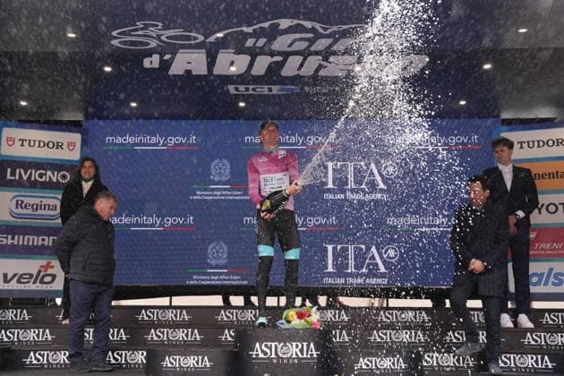 FIORELLI Filippo ciclamino jersey during the Giro d™Abruzzo, stage 3 from San Demetrio ne Vestini to Roccaraso (Aremogna) (160 km) - Abruzzo - Thursday, April 17, 2025. - cycling .  Copyright: xMassimoxPaolone LaPressex
