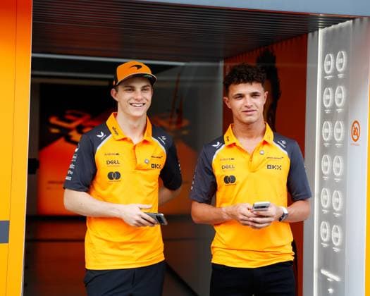 81 Oscar Piastri, McLaren F1 Team 4 Lando Norris, McLaren F1 Team F1 Grand Prix of Saudi Arabia at Jeddah Corniche Circuit (Photo by HOCH ZWEI) Jeddah Saudi Arabia