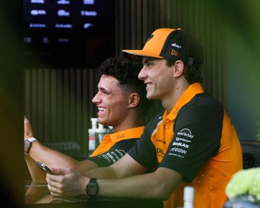 4 Lando Norris, McLaren F1 Team 81 Oscar Piastri, McLaren F1 Team F1 Grand Prix of Saudi Arabia at Jeddah Corniche Circuit (Photo by HOCH ZWEI) Jeddah Saudi Arabia