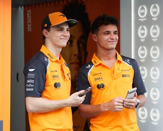 81 Oscar Piastri, McLaren F1 Team 4 Lando Norris, McLaren F1 Team F1 Grand Prix of Saudi Arabia at Jeddah Corniche Circuit (Photo by HOCH ZWEI) Jeddah Saudi Arabia